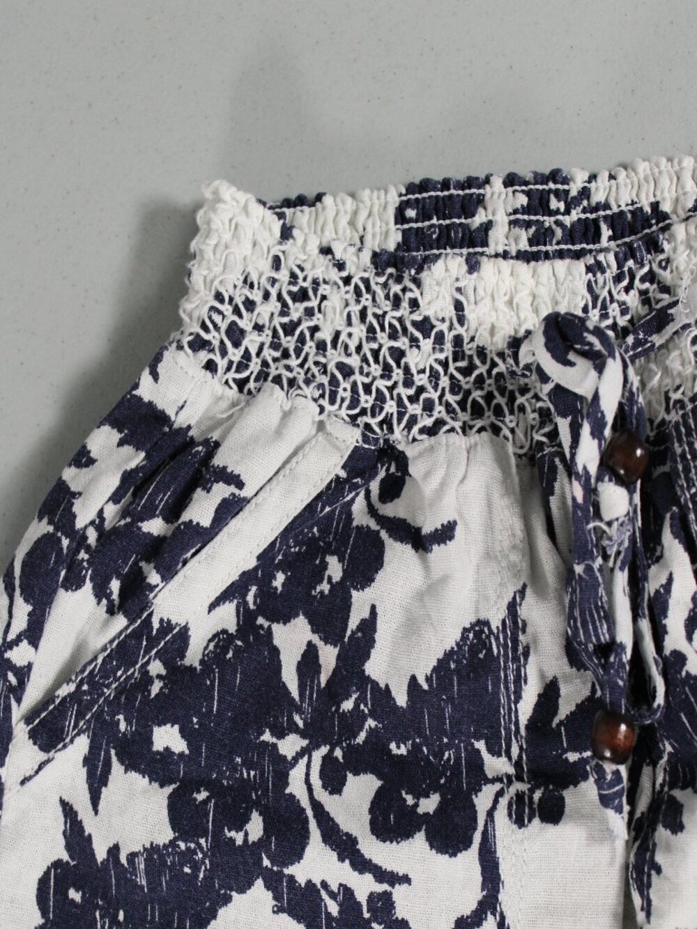 Bob Timberlake Womens Elastic Waist Floral Beach Lounge Pants with Pockets - Picture 3 of 15